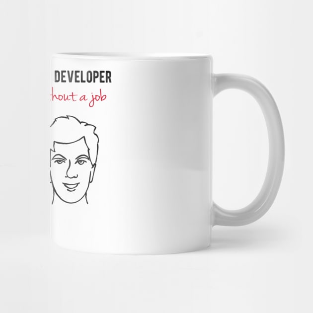 Web Developer With/Without a Job - Funny Programming Jokes - Light Color by springforce